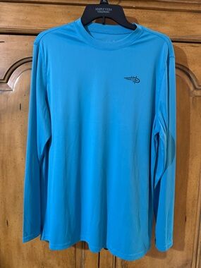 Reel Life Bright Blue Long-Sleeve Shirt- M